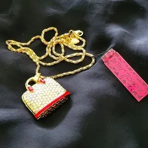 Betsey Johnson Jewelry Nwt Betsy Johnson Purse Pendant